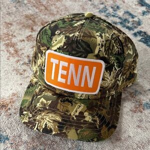 Camouflage Cap with Orange Tennessee Patch